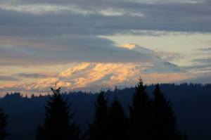Scott Janisch took this beautiful photo of Mt. Adams from our "backyard."