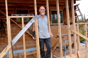 Gary building addition to our cabin
